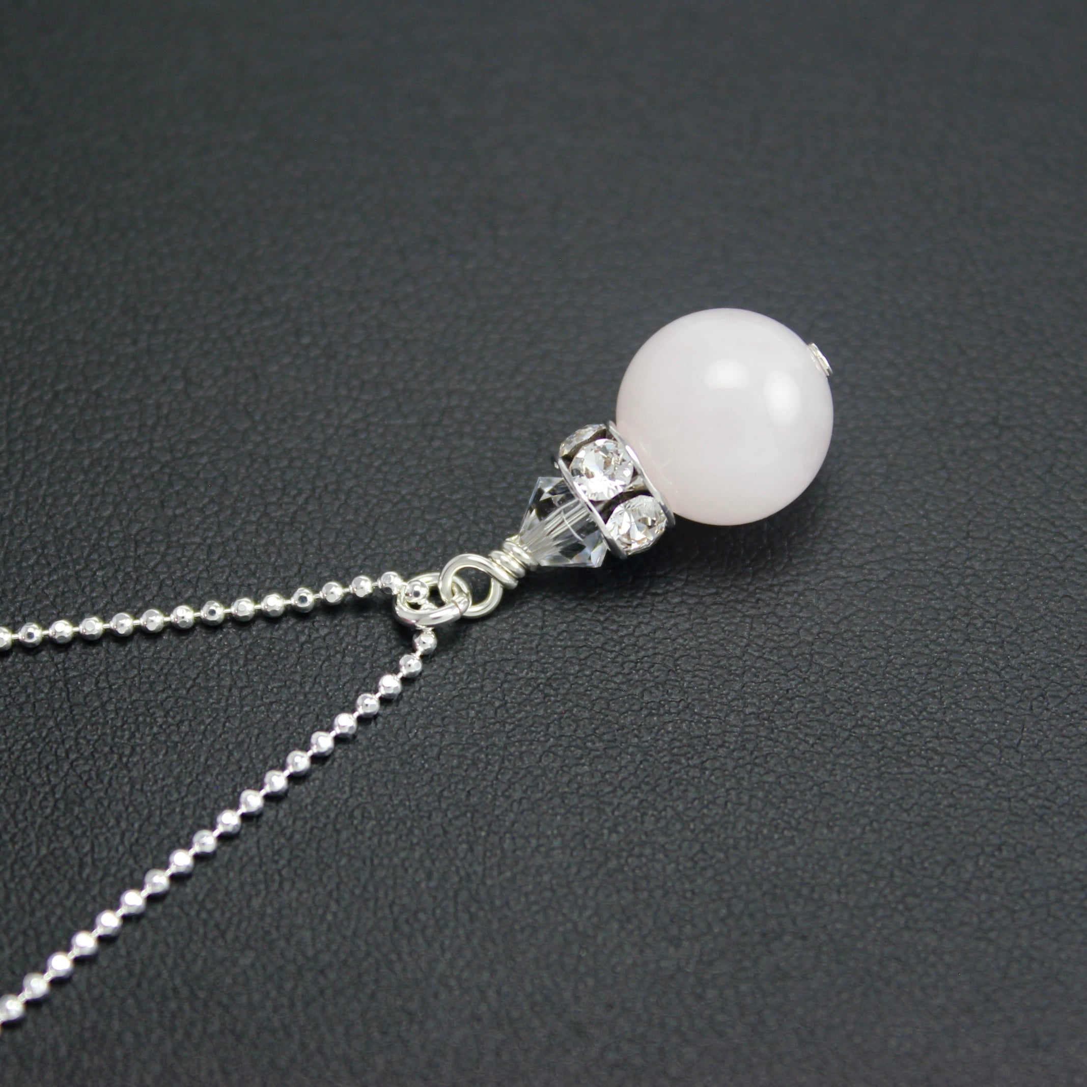 Classical Petite Luxe Necklace (Rose Quartz)