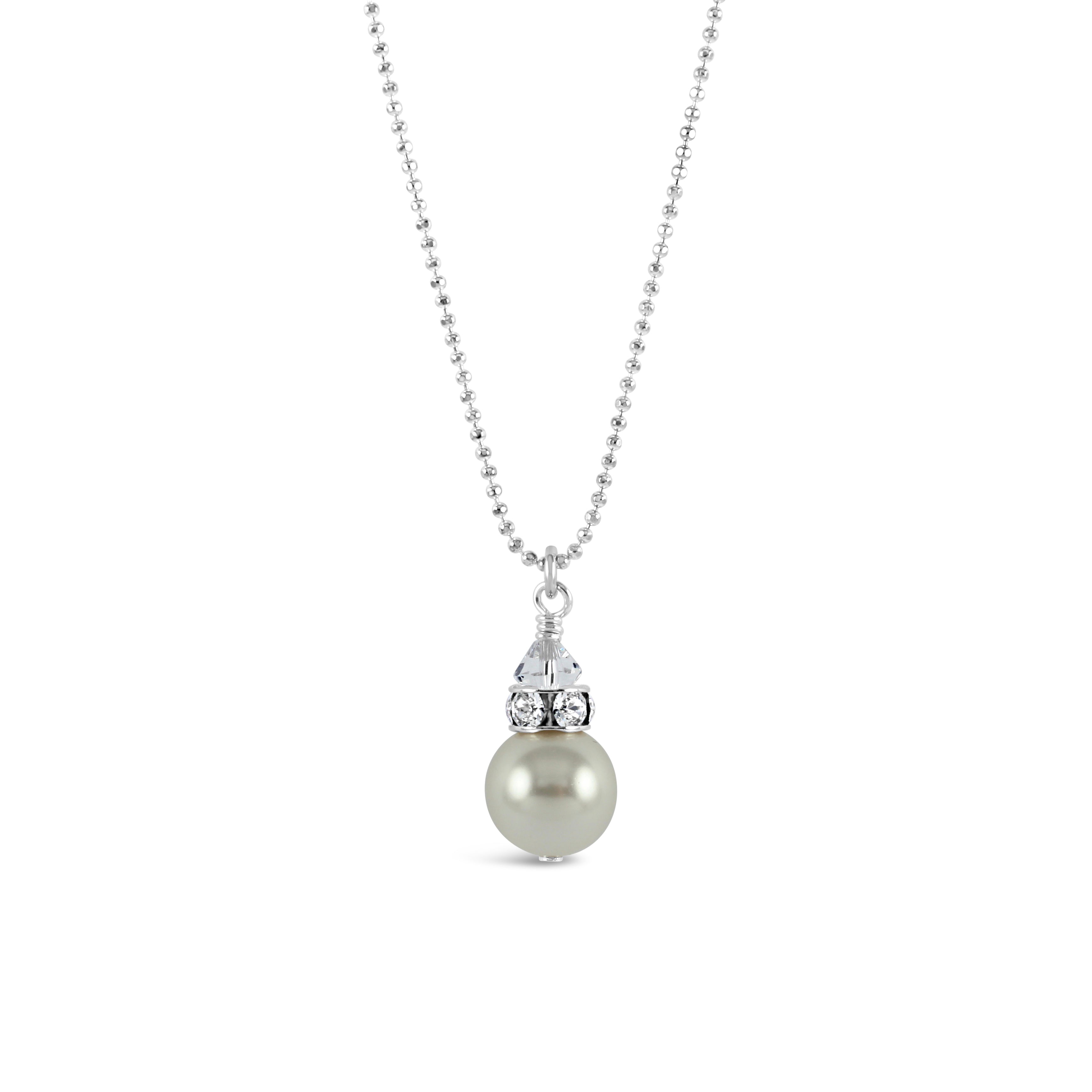 Classical Petite Luxe Necklace in (White Pearl)