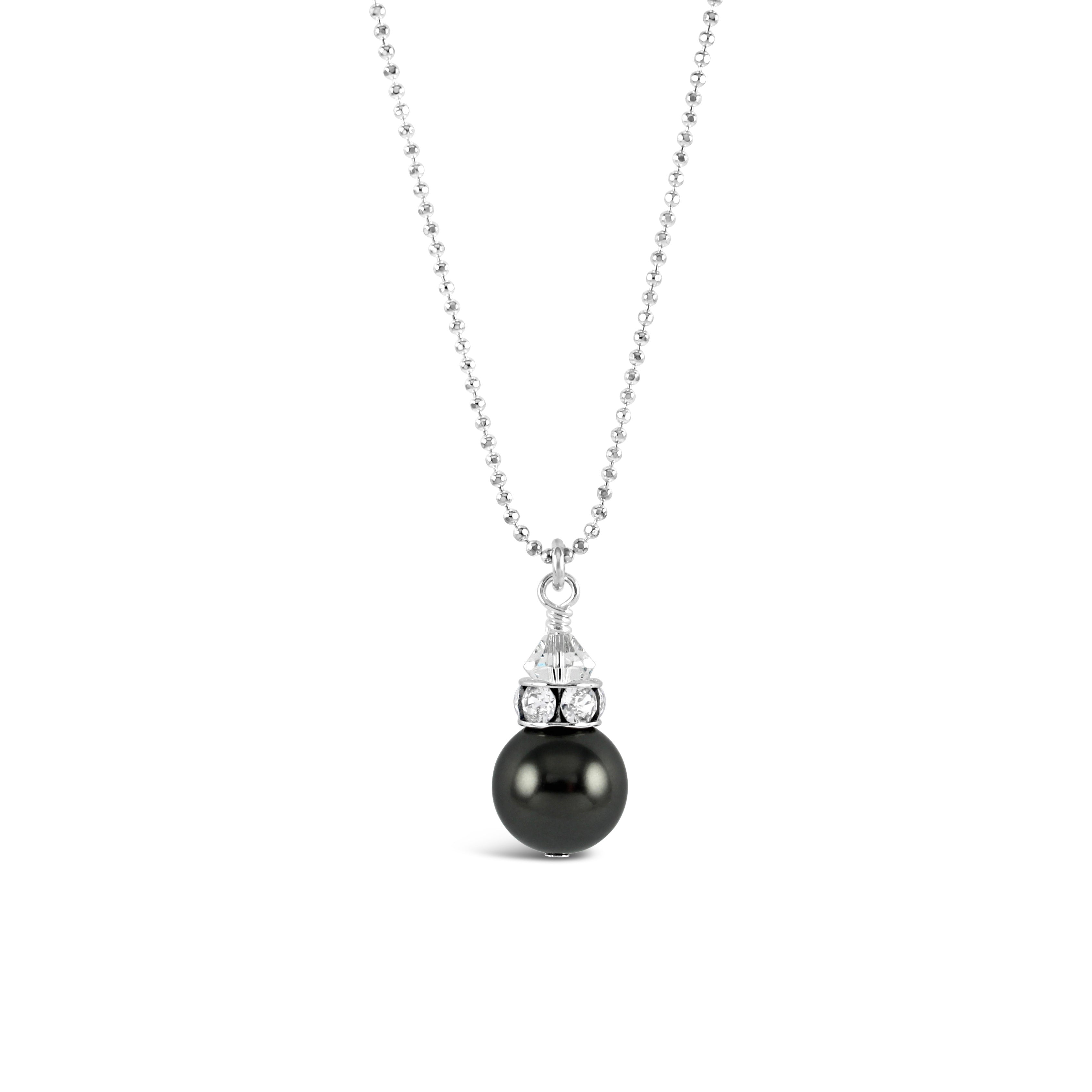 Classical Petite Luxe Necklace (Charcoal)