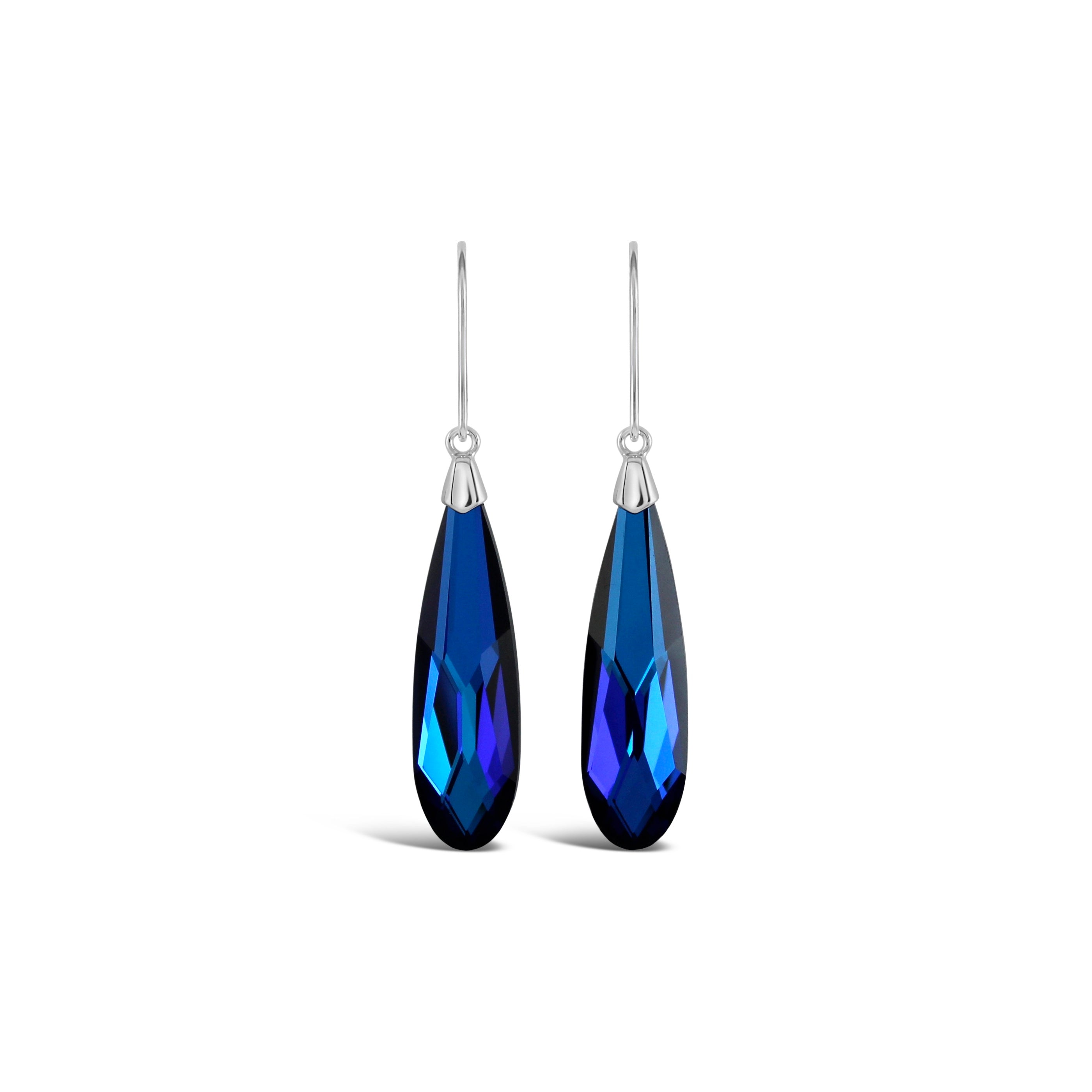 Ceroc - Crystal Droplet Earrings (Bermuda Blue)