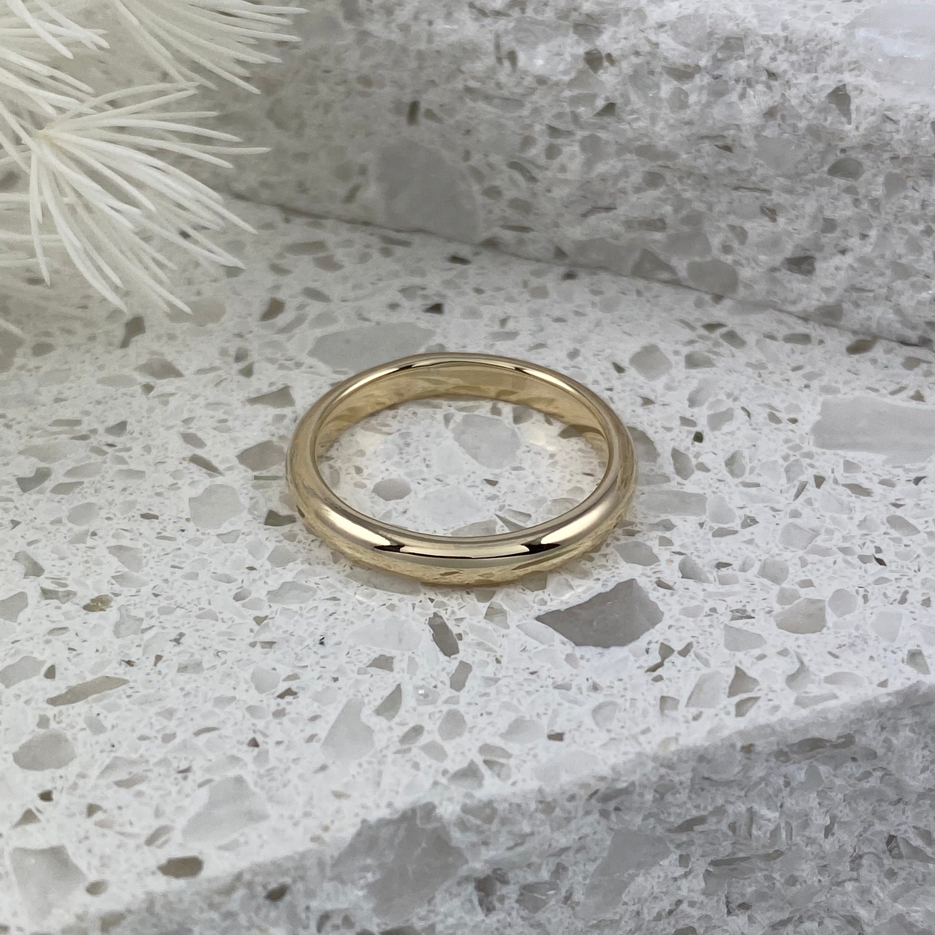 Classic Rounded Ring Band - Solid 9ct Gold