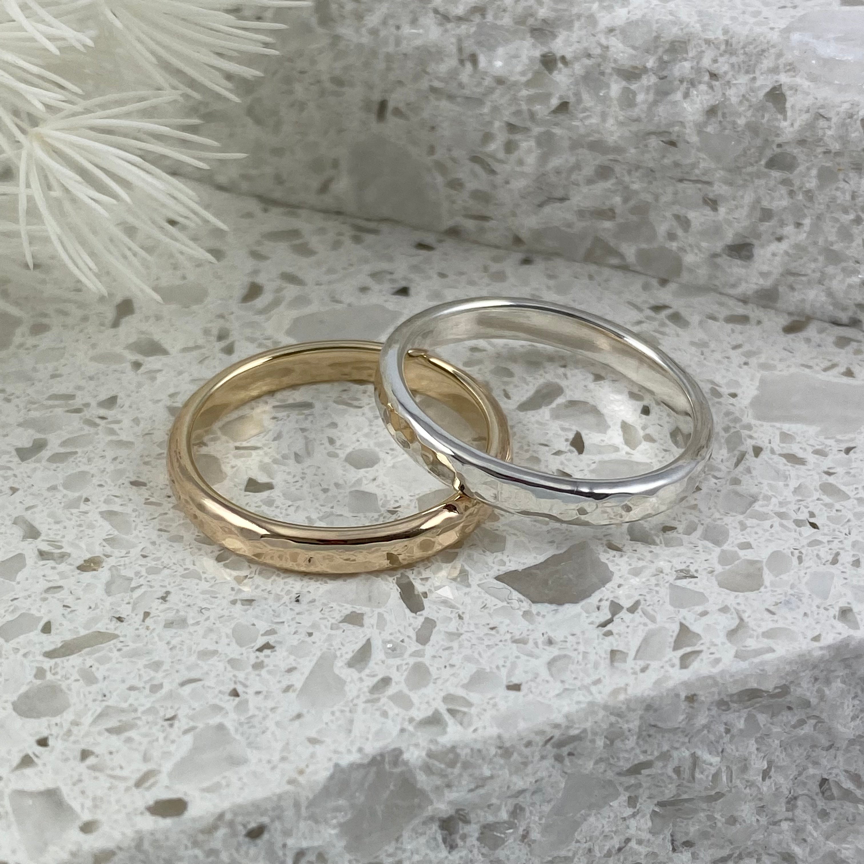 Classic Hammered Ring Band
